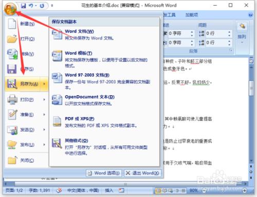 Word2007中把文件轉換成PDF方法 Word轉PDF