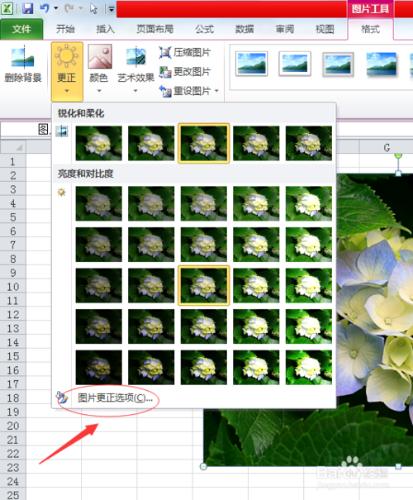 excel如何改善圖片的亮度、對比度、清晰度