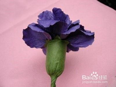 逼真的皺紋紙紙藝康乃馨 送給母親的花朵