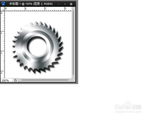 Ps繪製超逼真的金屬齒輪。