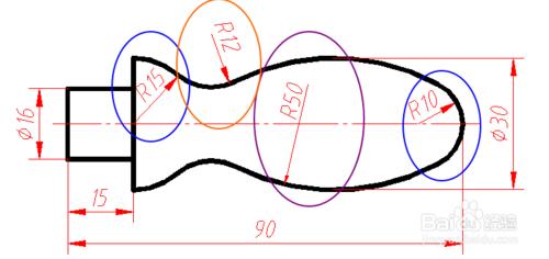 1-4 平面圖形的畫法和尺寸注法