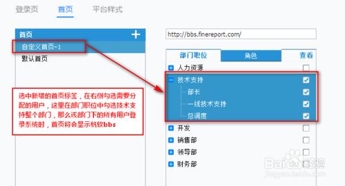 excel報表軟體FineReport中如何設定首頁