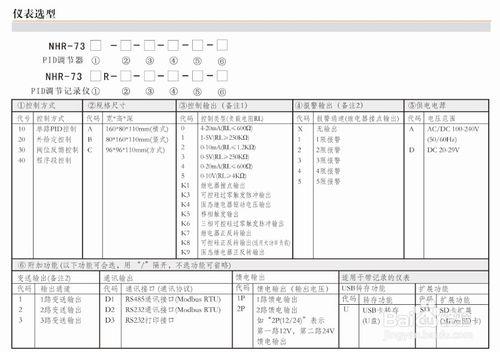 NHR-7300R液晶PID溫控器調節器記錄儀的選型方法