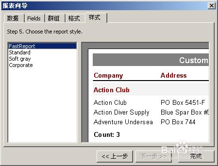 FastReport教程之報表嚮導