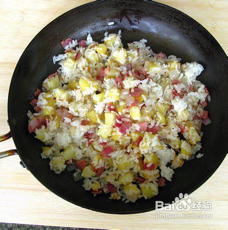 大雨天的無菜之炊--土豆培根炒飯