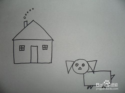 幼兒美工：[9]圖形畫---小狗看門