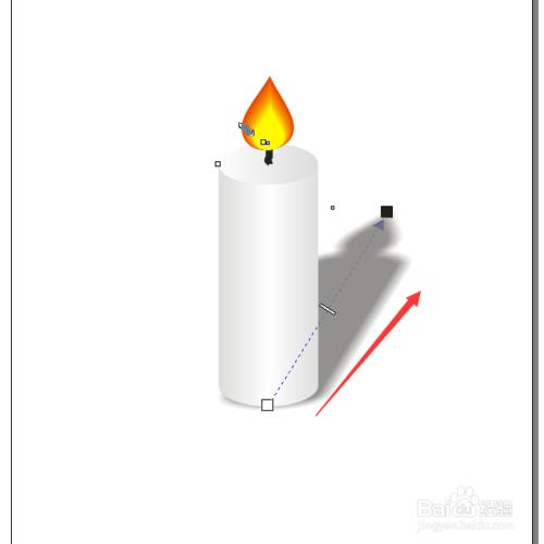蠟燭二：用CorelDRAW給蠟燭新增倒影和光感