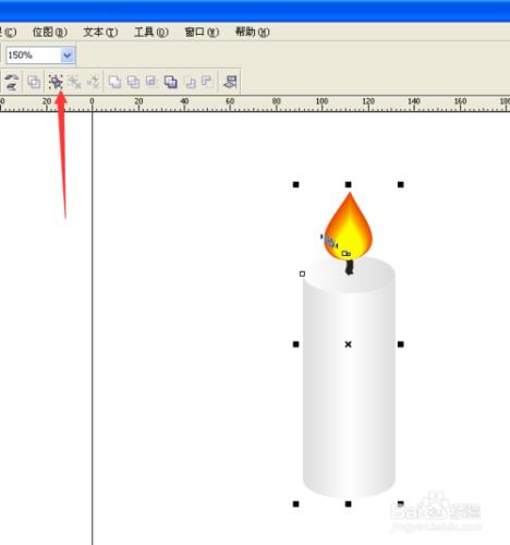 蠟燭一：用CorelDRAW製作逼真蠟燭