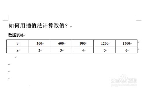 如何用插值法計算數值？