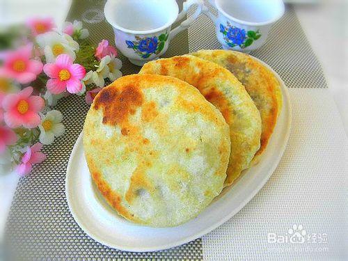 花樣主食——奶香豆沙發麵餅