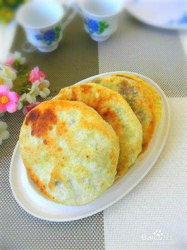 花樣主食——奶香豆沙發麵餅