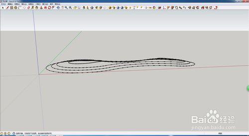 SketchUp如何用等高線建立緩坡地形