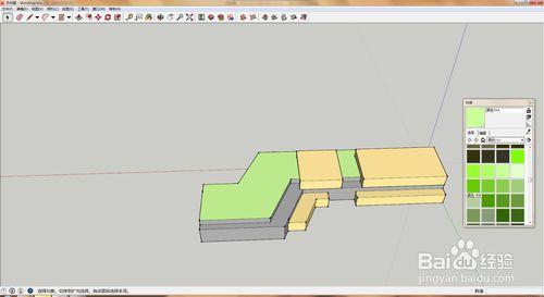 SketchUp調整材質顏色及透明度