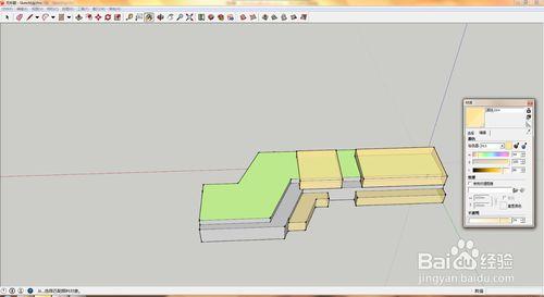 SketchUp調整材質顏色及透明度