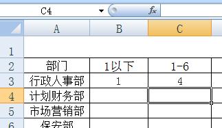 EXCEL花名冊實時自動生成離職人員工齡分佈