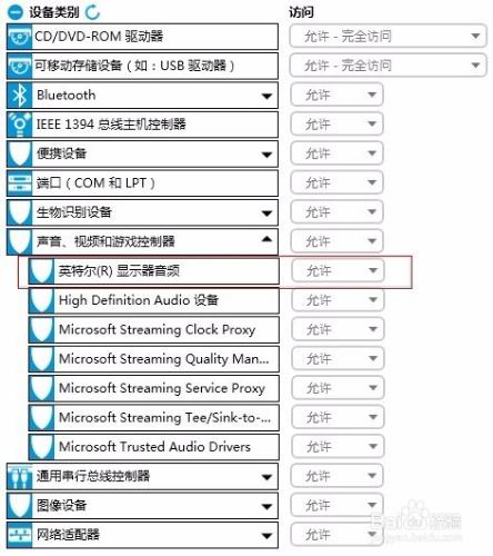 使用HP Client Security設定HDMI音訊訪問許可權