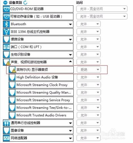 使用HP Client Security設定HDMI音訊訪問許可權