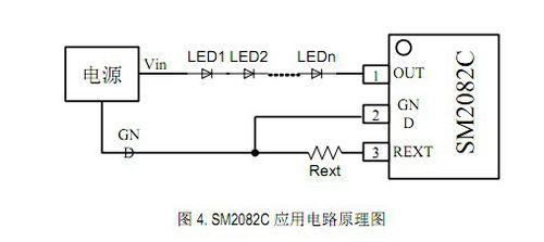 免電源方案SM2082C線性恆流LED驅動控制晶片