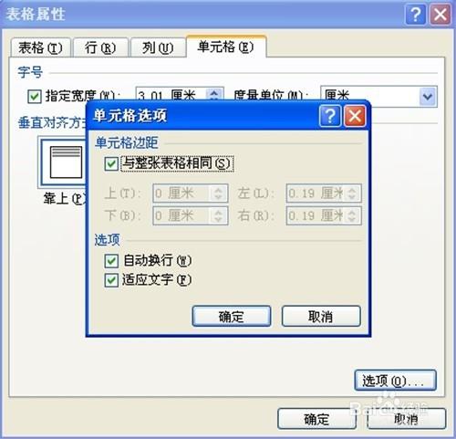 Word2007如何自動調整表格文字的大小