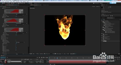 Adobe After Effects運用Trapcode Form製作火焰