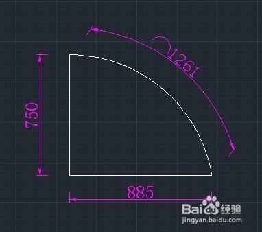 CAD已知弧長和直角邊長，如何畫弧？