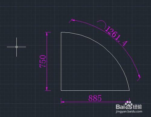 CAD已知弧長和直角邊長，如何畫弧？