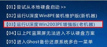 u深度winpe修改系統登入密碼的使用教程