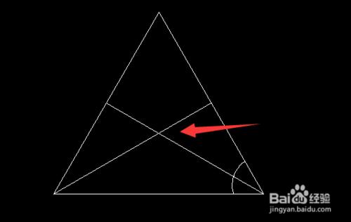 cad中怎麼畫三角形內切圓