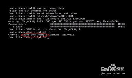 怎樣在Linux中安裝光碟上的DHCP服務