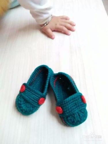 寶寶嬰兒毛線鞋手工鉤織毛線鞋男女款寶寶鞋