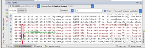 Android Studio中的Logcat工具Android Monitor