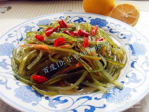 補鈣降血壓美食——蒜蓉手撕裙帶菜