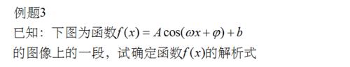 求解三角函式的解析式的幾種方法