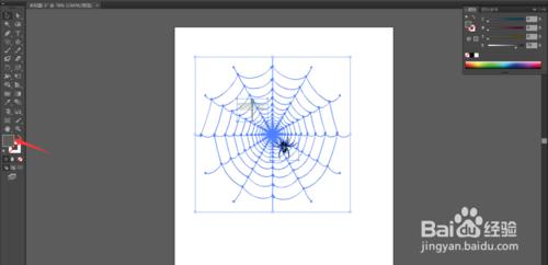 怎麼用AI繪製蜘蛛網圖案