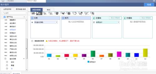 資料視覺化BI軟體FineBI組合圖示例