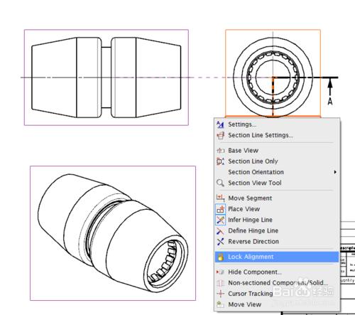 UG NX9.0 建立軸測圖剖檢視