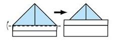 摺紙帽子的折法圖解