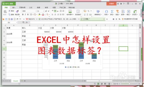 EXCEL中怎樣設定圖表資料標籤？