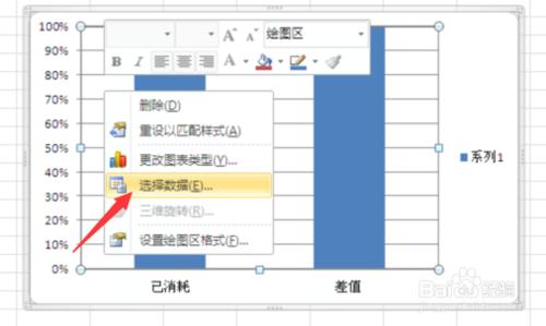 Excel如何製作百分比堆積圖