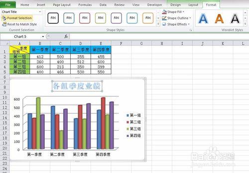 excel圖表格式設定