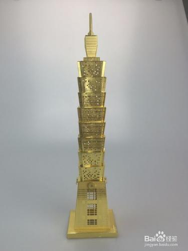 3D金屬禮品定製-拼界王國101大廈拼裝說明