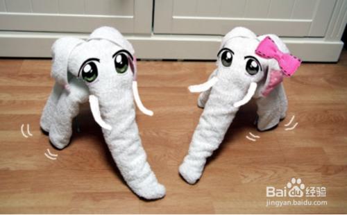 毛巾手工製作小象