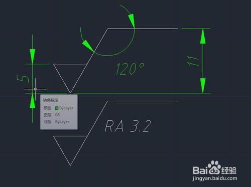 CAD表面粗糙度（RA）