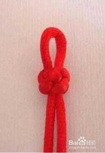 中國結紅繩手鍊編法