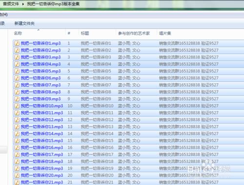 如何批量修改MP3檔案的附加資訊