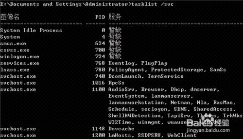 如何使用tasklist命令管理程序