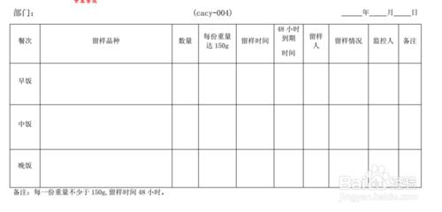 食品留言記錄表--004