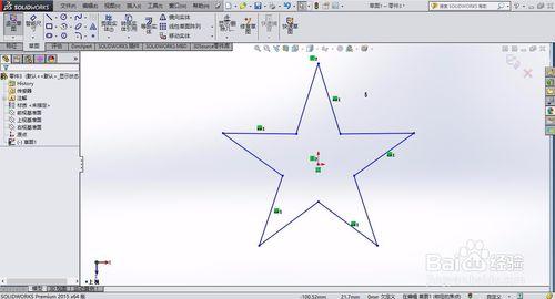 solidworks怎麼繪製五角星