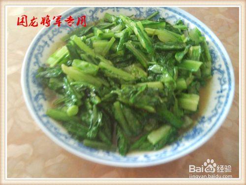 家常菜蠔油油麥菜