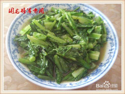 家常菜蠔油油麥菜